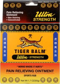 TIGER BALM: Sports Rub Pain Relieving Ointment Ultra Strength Non-Staining, 1.7 oz