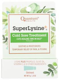 QUANTUM HEALTH: Super Lysine + Cold Sore Treatment, 0.25 oz