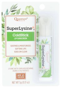 QUANTUM HEALTH: Super Lysine+ Coldstick Lip Treatment & Protectant, 0.18 oz
