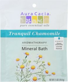 AURA CACIA: Aromatherapy Mineral Bath Tranquil Chamomile, 2.5 Oz