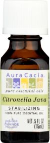 AURA CACIA: 100% Pure Essential Oil Citronella Java, 0.5 Oz