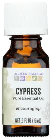 AURA CACIA: 100% Pure Essential Oil Cypress, 0.5 Oz