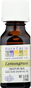 AURA CACIA: 100% Pure Essential Oil Lemongrass, 0.5 Oz