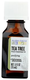 AURA CACIA: 100% Pure Essential Oil Tea Tree, 0.5 Oz