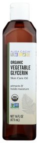 AURA CACIA: Organic Skin Care Oil Vegetable Glycerin, 16 oz
