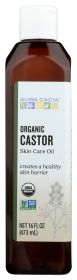 AURA CACIA: Organic Skin Care Oil Castor Oil, 16 oz