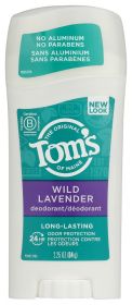 TOMS OF MAINE: Aluminum-Free Deodorant Long Lasting Wild Lavender, 2.25 Oz