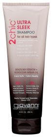 GIOVANNI COSMETICS: Ultra-Sleek Shampoo Brazilian Keratin & Argan Oil, 8.5 oz