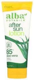 ALBA BOTANICA: Very Emollient After Sun Lotion 85% Aloe Vera, 8 oz