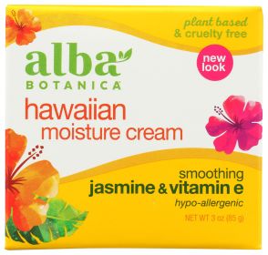 ALBA BOTANICA: Hawaiian Moisture Cream Jasmine & Vitamin E, 3 oz