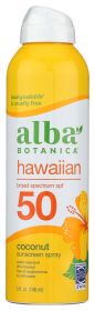 ALBA BOTANICA: Hawaiian Coconut Spray Sunscreen Spf 50 6 oz