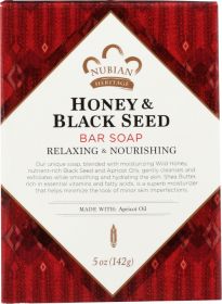 NUBIAN HERITAGE: Honey & Black Seed Soap, 5 oz