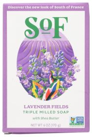 SOUTH OF FRANCE: French Milled Oval Soap Lavender Fields, 6 oz