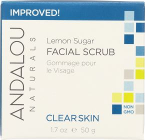 ANDALOU NATURALS: Clarifying Facial Scrub Lemon Sugar, 1.7 oz