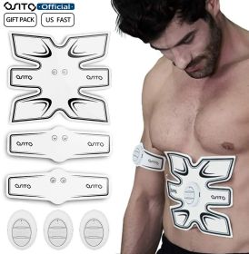 OSITO 3Sets Massager Machine Stimulator Fitness Trainer Arm/Waist/Leg Abdominal