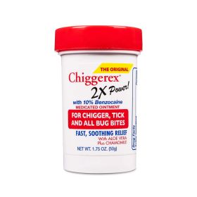 Chiggerex First Aid Medicated Ointment for Chiggers and Bug Bites, 1.75 oz