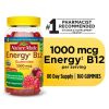 Nature Made Energy B12 1000 mcg Gummies;  Dietary Supplement;  160 Count