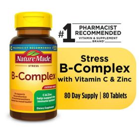 Nature Made Stress B Complex with Vitamin C and Zinc Tablets;  80 Count