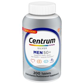 Centrum Silver Multivitamin for Men;  Multivitamin/Multimineral Supplement;  200 Count