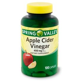 Spring Valley Apple Cider Vinegar Capsules;  450mg;  100 Count