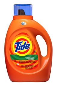 Tide Mountain Spring HE Liquid Laundry Detergent;  100 Fl Oz 64 Loads