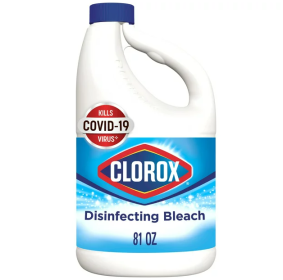 Clorox Disinfecting Bleach;  Regular (Concentrated Formula) - 81 Ounce