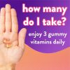 Vitafusion Power C Gummy Vitamin for Immune Support;  Orange Flavor;  164 Count