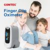 OLED Fingertip Pulse Oximeter Finger Blood Oxygen SpO2 PR Heart Rate Monitor,softbag,rope,batteries,FDA
