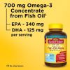 Nature Made Burp Less Omega 3 Fish Oil Supplements 700 mg Minis Softgels;  120 Count