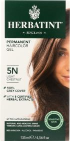 HERBATINT: Permanent Haircolor Gel 5N Light Chestnut, 4.56 oz