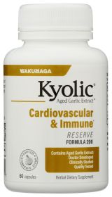 KYOLIC: Aged Garlic Extract Cardiovascular Extra Strength Reserve, 60 Capsules