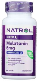 NATROL: Melatonin TR Time Release 5 mg, 100 tablets