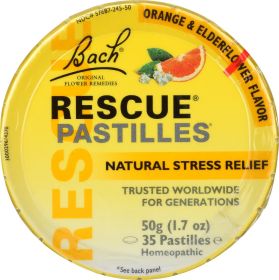 BACH: Original Flower Remedies Rescue Remedy Pastilles, 50 gm