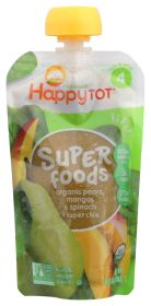 HAPPY TOT ORGANIC SUPERFOODS: Spinach Mango & Pear, 4.22 oz