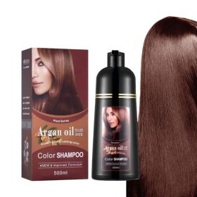 Plant Dyed At Home Non-stick Head Hair Color Cream (Option: 05 Cherry Chestnut Brown-500ml)