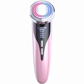 Red Blu-ray Cosmetic Instrument Massage Inductive Therapeutical Instrument (Option: 2148 Pink-English Version)