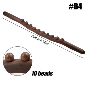 Wooden Trigger Point Massager Stick Lymphatic Drainage Massager Wood Therapy Massage Tools Gua Sha Massage Soft Tissue Release (Color: B4)