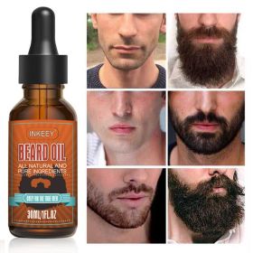 Beard Growth Oil Serum Fast Growing Beard Mustache Facial Hair Grooming For Men (Type: Serum)