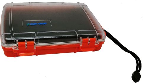 HUMI-SMART Air-tight and waterproof Travel Humidor (Color: Orange)
