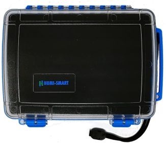 HUMI-SMART Air-tight and waterproof Travel Humidor (Color: Blue)