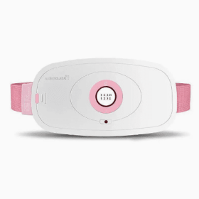 Girls Menstrual Period  Waist Warm Belt (Option: White-Three shifts heating charging-USB)